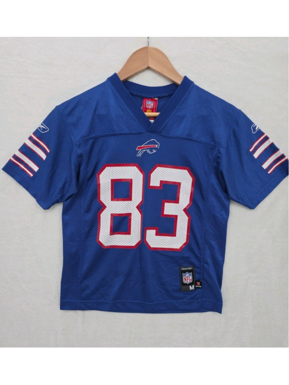 Reebok Buffalo Bills Lee Evans 83 Jersey Youth M 10-12 Vintage Y2K Football